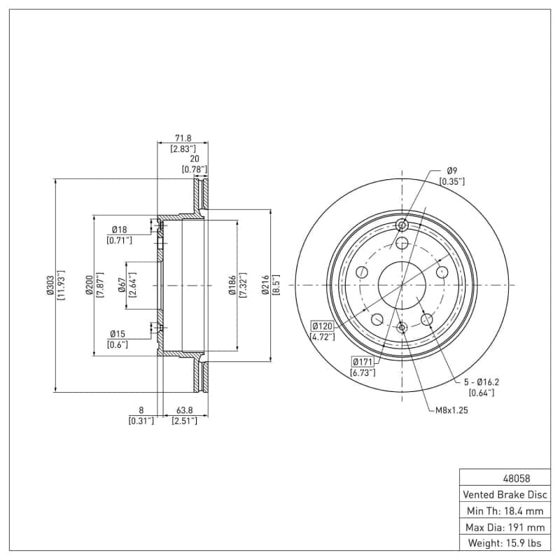 DFC — DFC 10-17 Chevrolet Equinox Rear GeoSPEC Coated Rotor
DFC Brake Rotor - view 6
