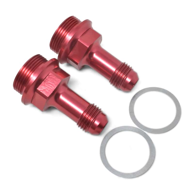 Russell — Russell Performance 7/8in -20 x -6 AN Male Flare Extended (2 pcs.) (Red/Blue)
CrbAdptFitting - view 4