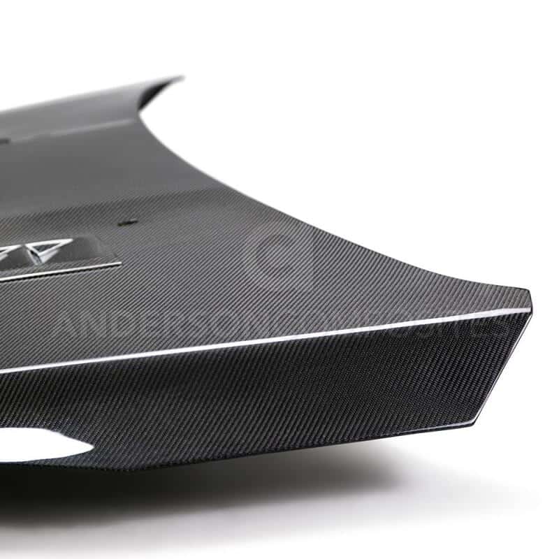 Anderson Composites — Anderson Composites 2016-2017 Ford Focus ST/RS Carbon Fiber RS Hood - view 6
