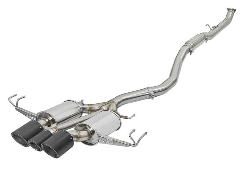 aFe — aFe POWER Takeda 2-1/2in to 2-1/4in 304SS Catback Dual-Exit Exhaust 17+ Honda Civic Type R w/CF Tips
Cat-Back Exhaust - view 1