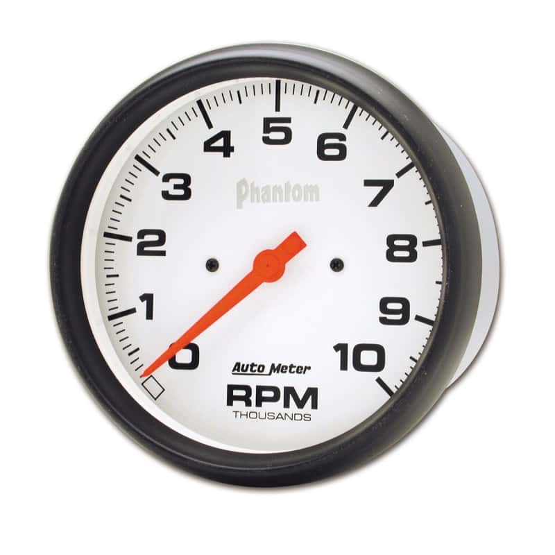 AutoMeter — Autometer Phantom 5in 10000 RPM In-Dash Electronic Single Range Tachometer
5" TACH, 10,000 RPM, - view 3
