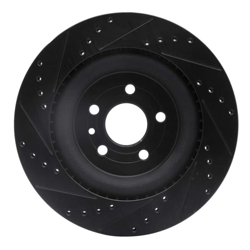 R1 Concepts — R1 13-19 Ford Flex Front Right Drilled & Slotted Black Brake Rotor
R1 Brake Rotor Drill - view 5