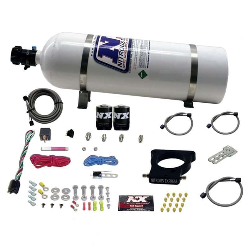 Nitrous Express — Nitrous Express GM LS 78mm 3-Bolt Nitrous Plate Kit (50-350HP) w/15lb Bottle
Injection System Kit
N2OSys - view 1