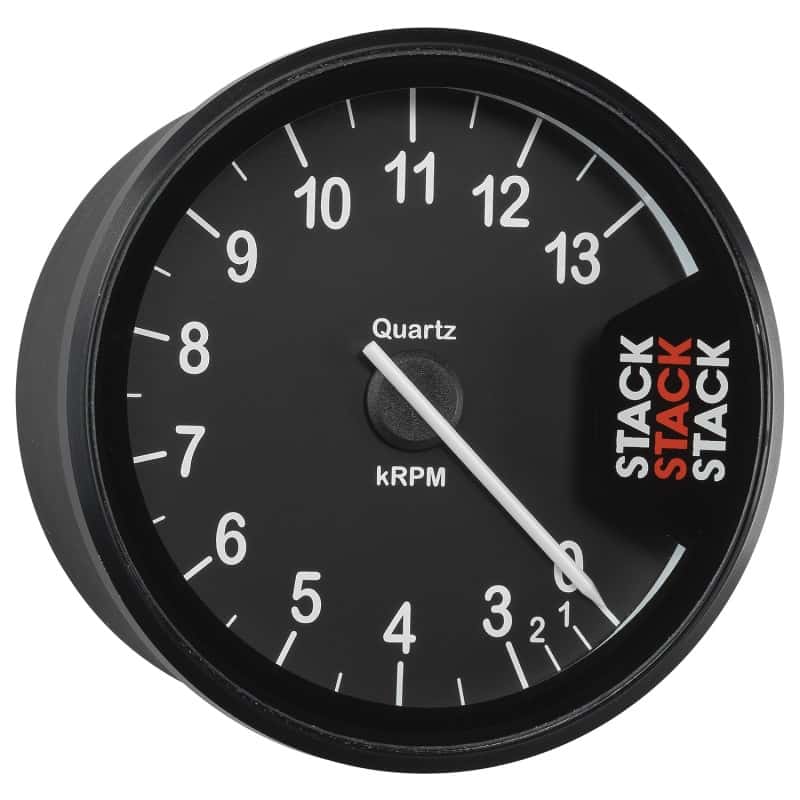 AutoMeter — Autometer Stack Clubman Tachometer 80mm 0-3-13K RPM - Black
Tach Club Blk 13kRPM - view 3