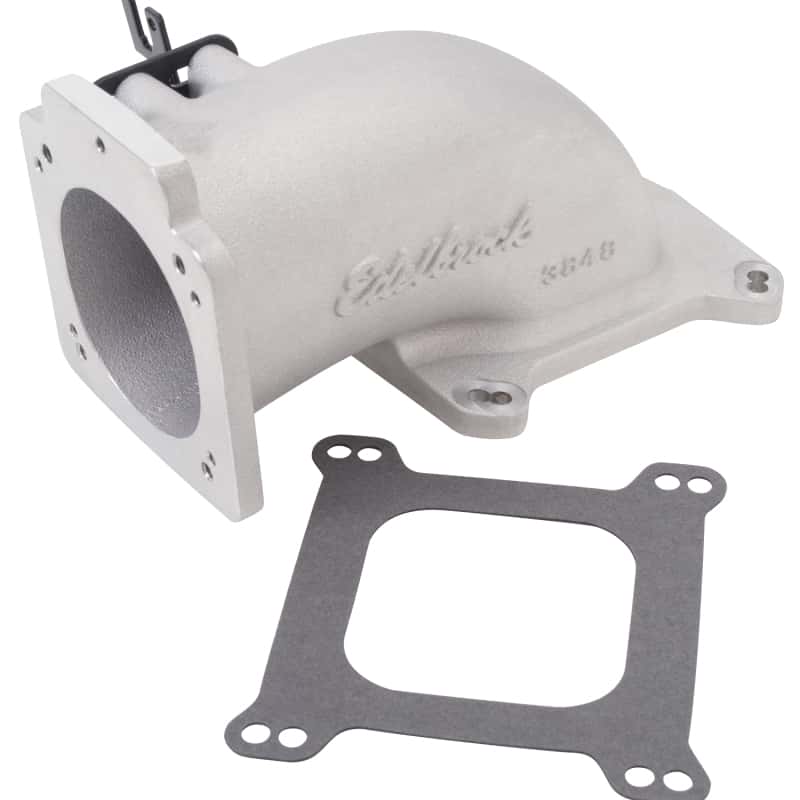 Edelbrock — Edelbrock Low Profile Intake Elbow 90mm Throttle Body to Square-Bore Flange As-Cast Finish
FUEL INJECTION COMPO - view 2