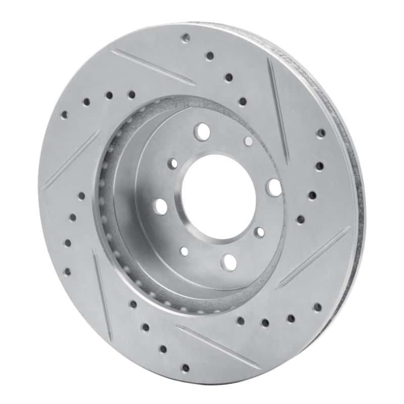 R1 Concepts — R1 88-91 Honda Accord Coupe Front Left Drilled & Slotted Silver Brake Rotor
R1 Brake Rotor Drill - view 4