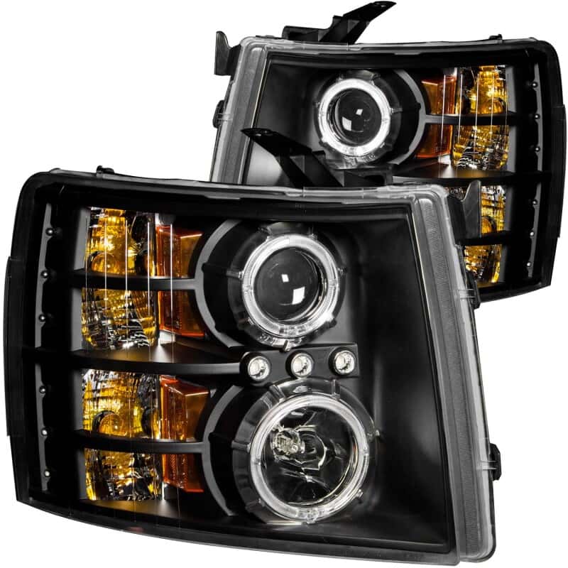 ANZO — ANZO 2007-2013 Chevrolet Silverado 1500 Projector Headlights w/ Halo Black
Head Light Set
HdLtSet - view 2