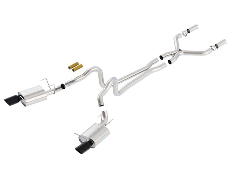 Borla — Borla 2011-2012 Mustang GT 5.0L Black Chrome 4.5in Rd Tip ATAK Catback Exhaust
Cat-Back System
ExhstSysKt - view 1