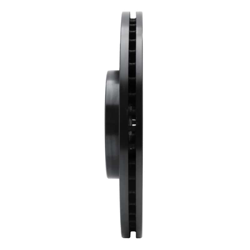 R1 Concepts — R1 03-23 Infiniti EX35 Front Left Drilled & Slotted Black Brake Rotor
R1 Brake Rotor Drill - view 3