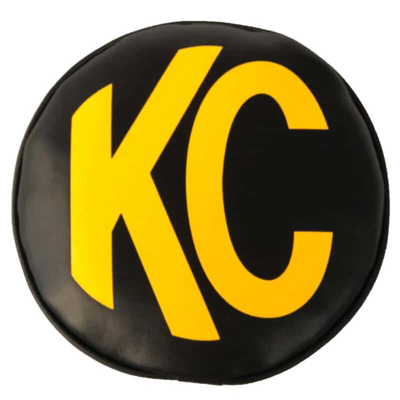 KC HiLiTES — KC HiLiTES 8in. Round Soft Cover (Pair) - Black w/Yellow KC Logo
Accessories - view 1