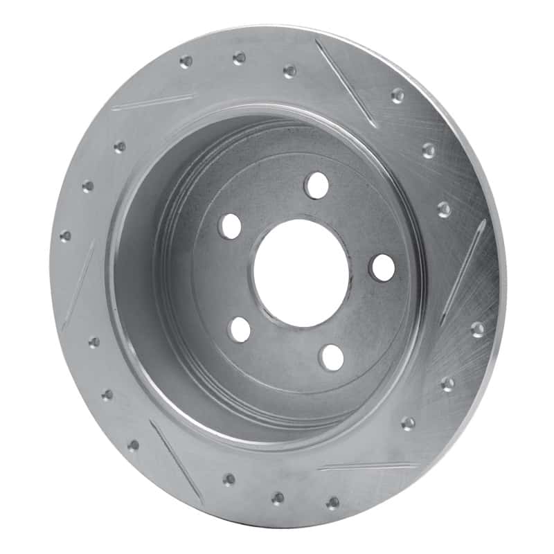 R1 Concepts — R1 95-03 Ford Windstar Rear Left Drilled & Slotted Silver Brake Rotor
R1 Brake Rotor Drill - view 4