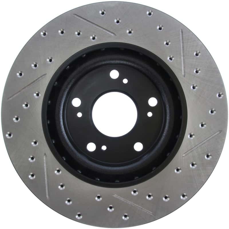 Stoptech — StopTech 02-06 Acura RSX Type S / 06-09 Honda Civic Si Slotted & Drilled Right Front Rotor
Disc Brake Rotor
Slot/Drill Rotor - view 3