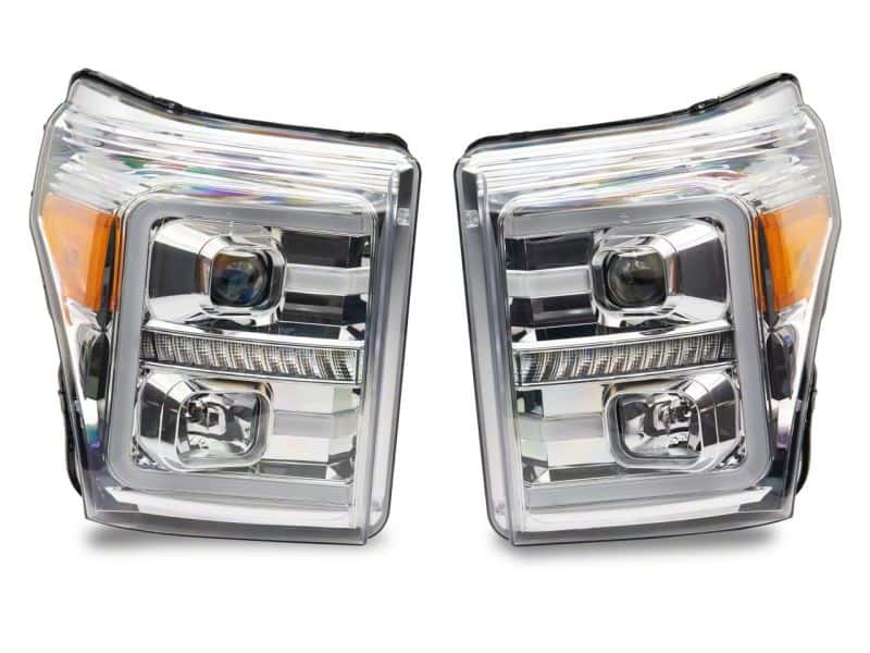 Raxiom — Raxiom 11-16 Ford F-250 Super Duty LED Projector Headlights - Chrome Housing (Clear Lens)
Headlights - view 10