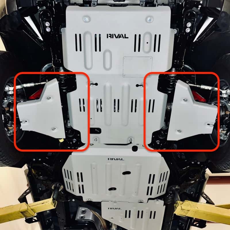 Rival 4x4 — Rival 2024-Present Toyota Tacoma 4th Gen Aluminum Lower Controls Skid Plate
Controls Skid Plate - view 5