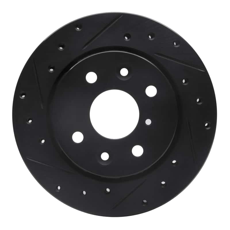 R1 Concepts — R1 94-00 Kia Sephia Front Left Drilled & Slotted Black Brake Rotor
R1 Brake Rotor Drill - view 1