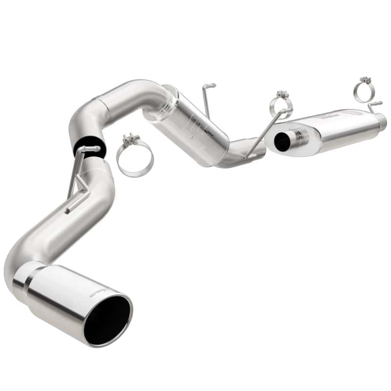 Magnaflow — MagnaFlow Cat-Back, SS, 4in, Single Pass Side Rear Exit 5in Tip 14-15 Ram 2500 6.4L V8 CC LB/MC SB
Cat-Back - view 1
