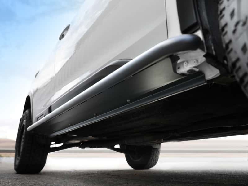 aFe — aFe POWER 20-23 Subaru Outback H4 2.4L (t) / H4 2.5L Terra Guard Trail Slider Steps - Black
Off-Road Slider - view 4