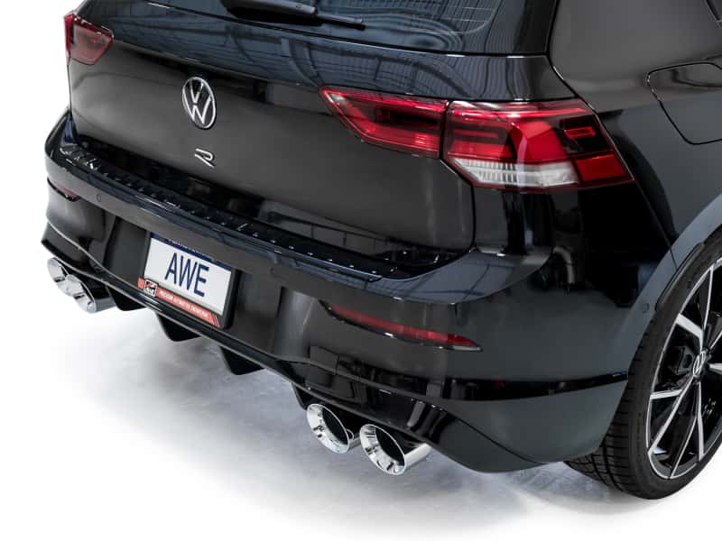 AWE Tuning — AWE MK8 Volkswagen Golf R 3in Track Edition Quad Exhaust - Chrome Silver Tips
Track Catback - view 6