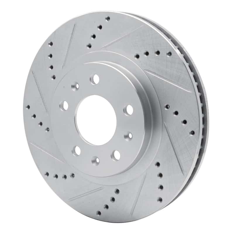 R1 Concepts — R1 03-07 Cadillac CTS Front Left Drilled & Slotted Silver Brake Rotor
R1 Brake Rotor Drill - view 2