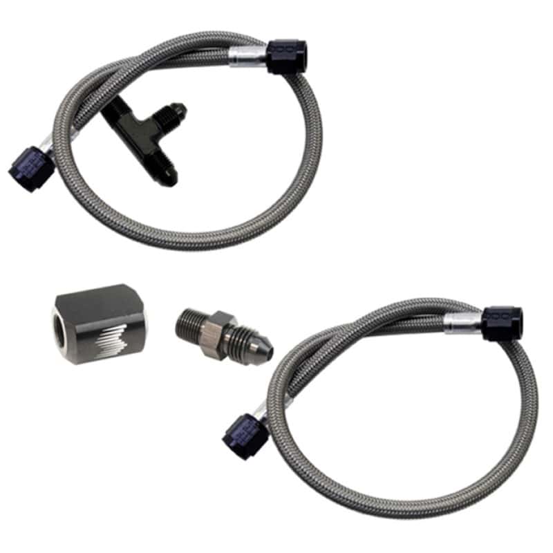 Snow Performance — Snow Performance Water Quad Nozzle Stainless Steel Braided Line Upgrade - view 2