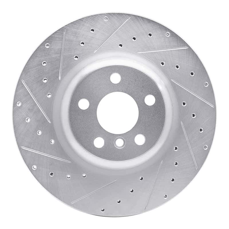R1 Concepts — R1 16-25 BMW 540I xDrive Rear Left Drilled & Slotted Silver Brake Rotor
R1 Brake Rotor Drill - view 1