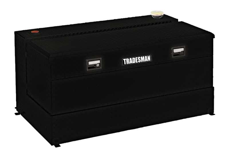 Tradesman — Tradesman Aluminum L-Shape Liquid Storage Tank Combo (48in. / 80 Gallon Capacity) - Black - view 1