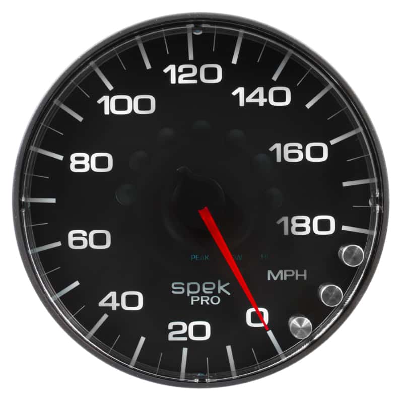 AutoMeter — Autometer Spek-Pro Gauge Speedometer 5in 180 Mph Elec. Programmable Black/Black
GA 5" SPEEDO BFB SPK - view 6