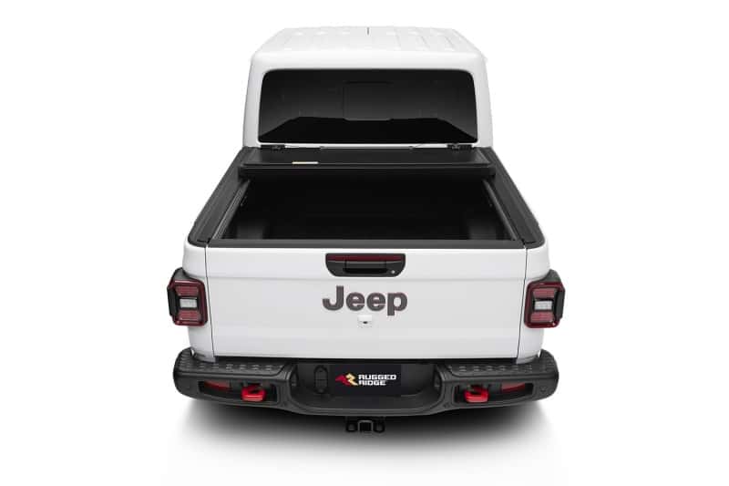 Rugged Ridge — Rugged Ridge Armis Hard Folding With LINE-X Bed Cover 2020 JT
Tonneau Cover
OFFROAD_TOPS - view 9