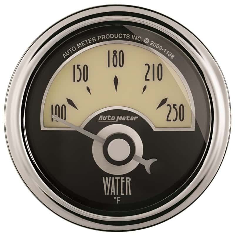 AutoMeter — AutoMeter Gauge Water Temp 2-1/16in. 250 Deg. F Elec Cruiser Ad
GA 2" WTEMP ELEC CAD - view 1