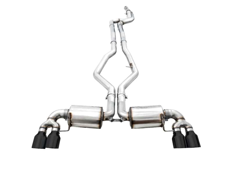 AWE Tuning — AWE Tuning 2019+ BMW M340i (G20) Non-Resonated Touring Edition Exhaust - Quad Diamond Black Tips
Touring Exhaust - view 5