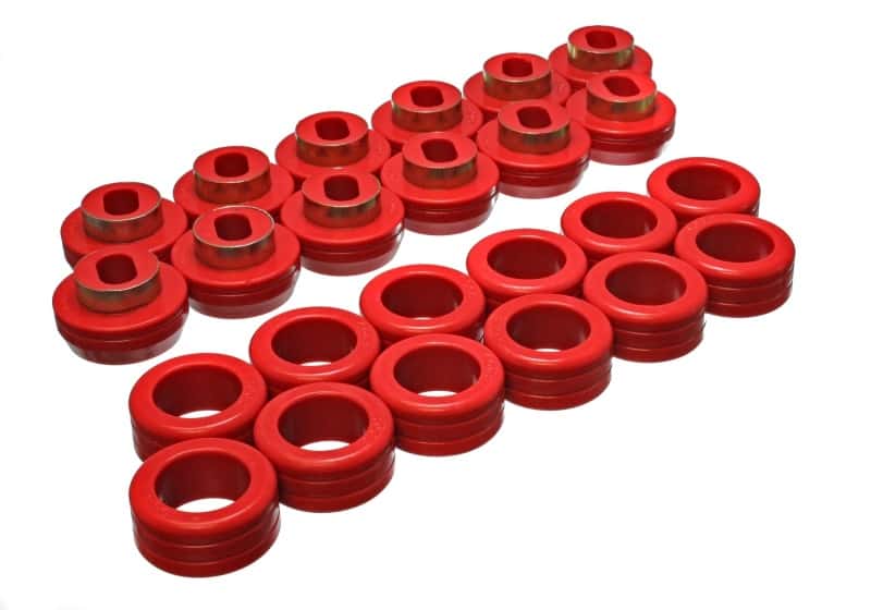 Energy Suspension — Energy Suspension GM Body Mount Set - Red
BodyMntBshKt - view 2