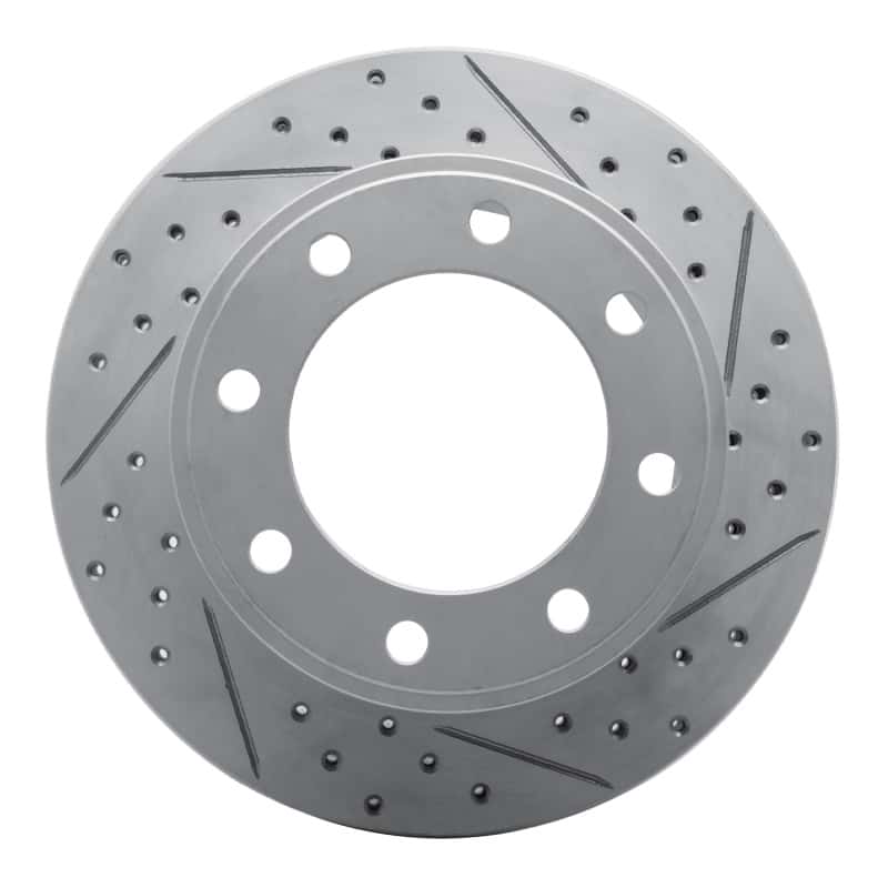 R1 Concepts — R1 05-12 Ford F-250 2WD (Super Duty) Rear Right Drilled & Slotted Geo-Carbon Rotor - view 1