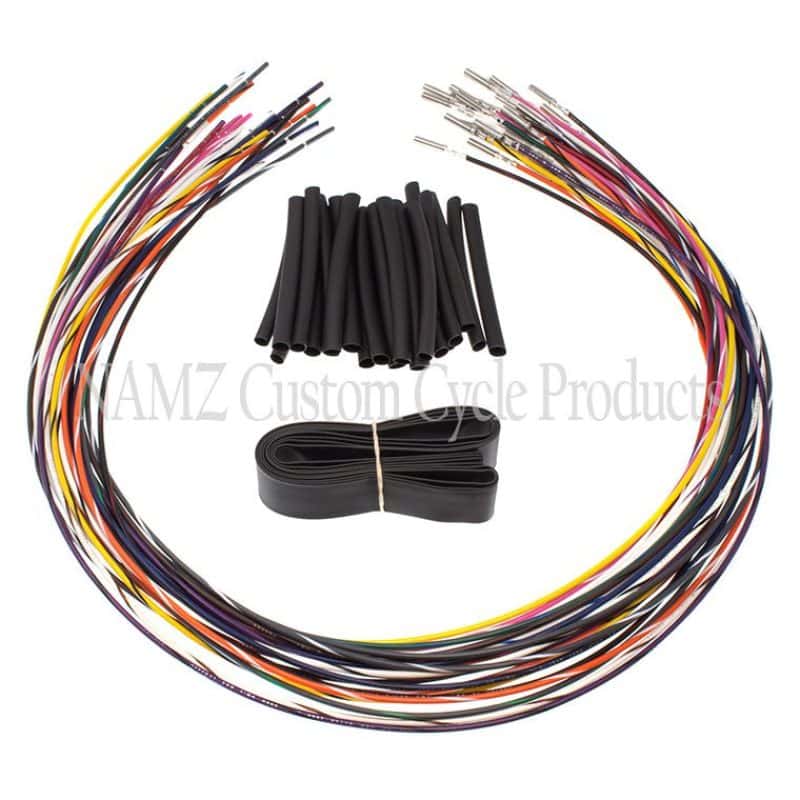 NAMZ — NAMZ 96-06 Baggers Handlebar Switch Wire Extensions 24in. (Cut & Solder / Fits Up to 20in. Apes) - view 1