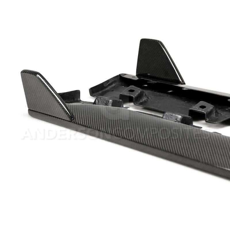 Anderson Composites — Anderson Composites 2015-2017 Ford Mustang GT350 Style Rocker Panel Splitter - view 6