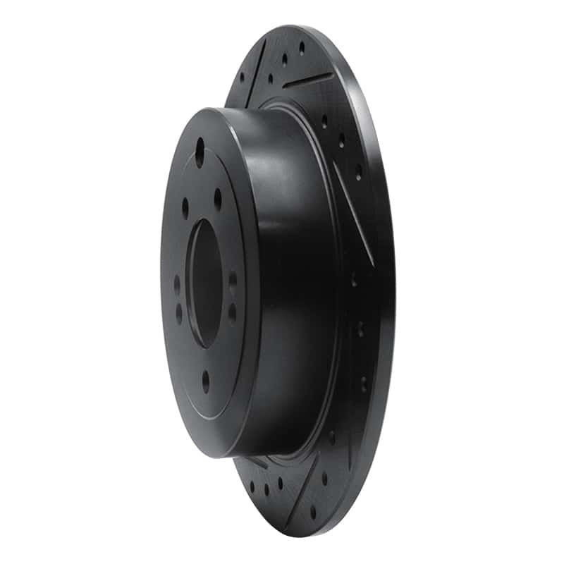 R1 Concepts — R1 16-22 Hyundai Tucson Rear Left Drilled & Slotted Black Brake Rotor
R1 Brake Rotor Drill - view 2