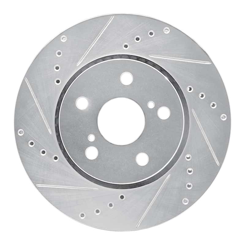 R1 Concepts — R1 18-22 Toyota C-HR Front Left Drilled & Slotted Silver Brake Rotor
R1 Brake Rotor Drill - view 1
