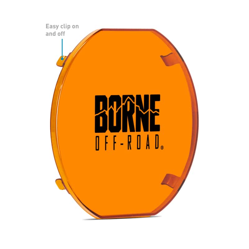 Borne Off-Road — Borne Off-Road 7in Round Light Cover Amber - view 4