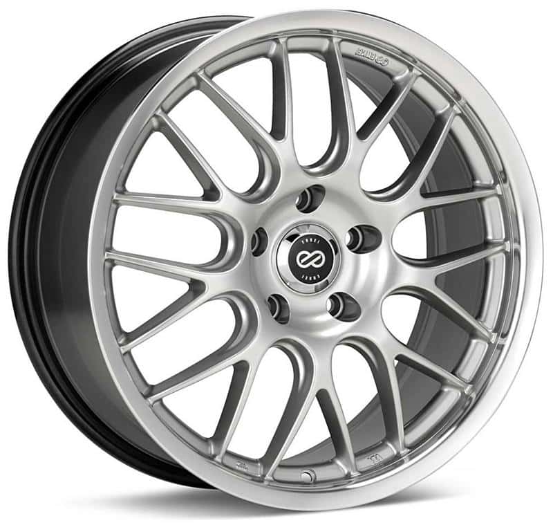 Enkei — Enkei Lusso 18x9 40mm Offset 5x114.3 Bolt Pattern 72.6 Bore Black w/ Machined Lip Wheel - view 3