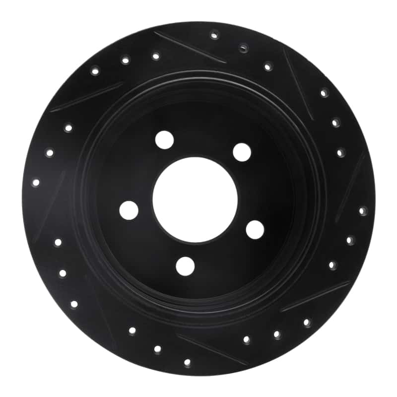 R1 Concepts — R1 93-98 Jeep Grand Cherokee Rear Left Drilled & Slotted Black Brake Rotor
R1 Brake Rotor Drill - view 5