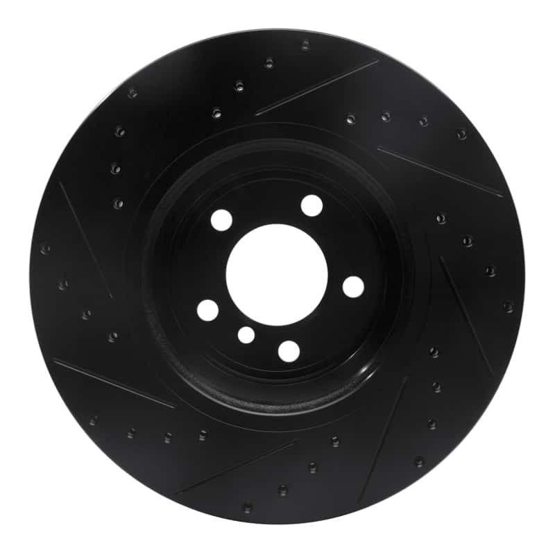 R1 Concepts — R1 02-08 BMW 760LI Front Right Drilled & Slotted Black Brake Rotor
R1 Brake Rotor Drill - view 5