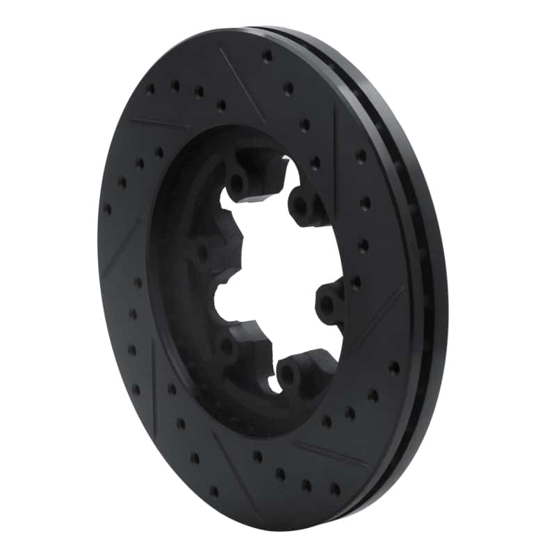R1 Concepts — R1 04-08 Chevrolet Colorado Front Left Drilled & Slotted Black Brake Rotor
R1 Brake Rotor Drill - view 4
