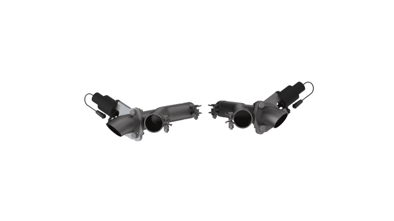 QTP — 2011-2024 Dodge Durango 5.7L QTP Aggressor Cutout Pipes - view 1