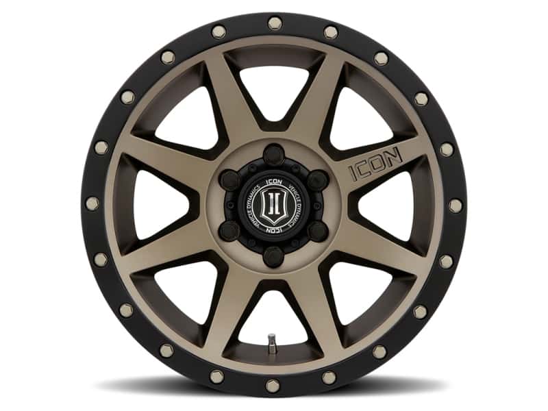 ICON — ICON Rebound 18x9 6x5.5 0mm Offset 5in BS 106.1mm Bore Bronze Wheel
REBOUND WHEEL - view 4