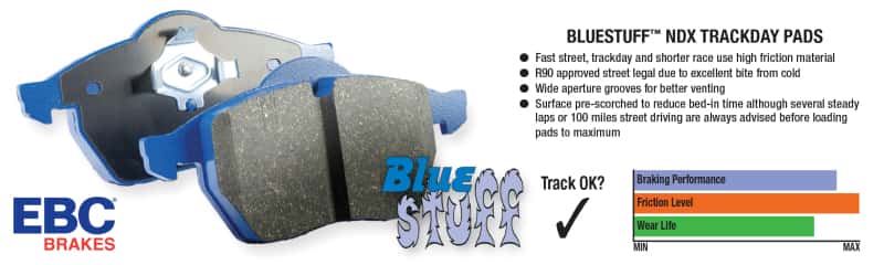 EBC — EBC 07-11 Jeep J8 2.8 TD Bluestuff Rear Brake Pads - view 5