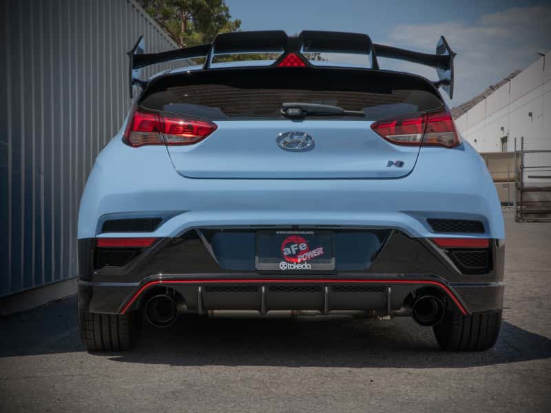 aFe — aFe Hyundai Veloster N 21-22 L4-2.0L (t) Takeda Cat-Back Exhaust System- Black Tips
Cat-Back Exhaust - view 5