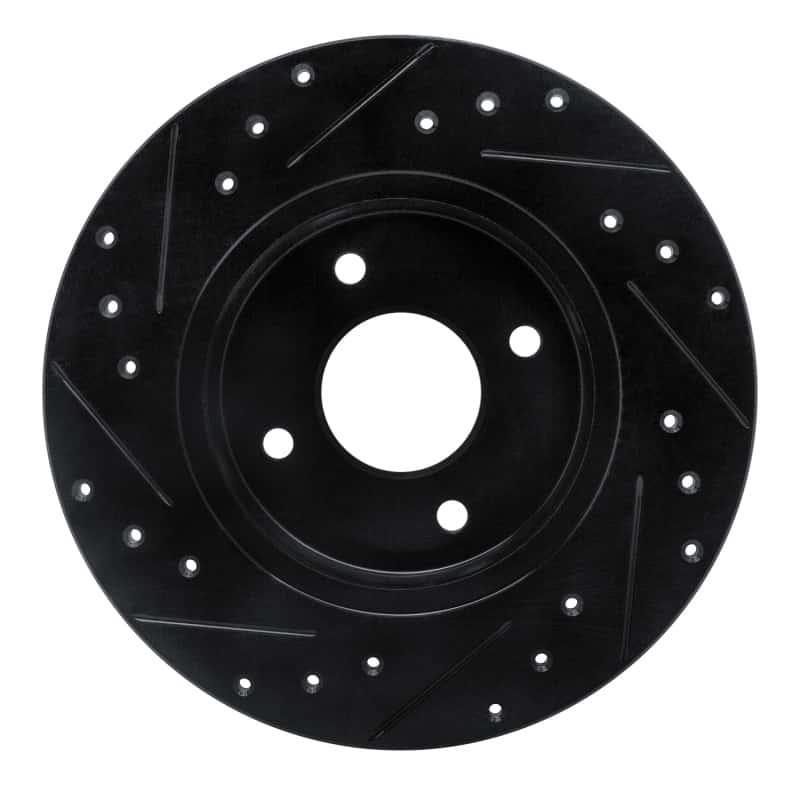 R1 Concepts — R1 84-85 Nissan 300ZX Rear Right Drilled & Slotted Black Brake Rotor
R1 Brake Rotor Drill - view 5