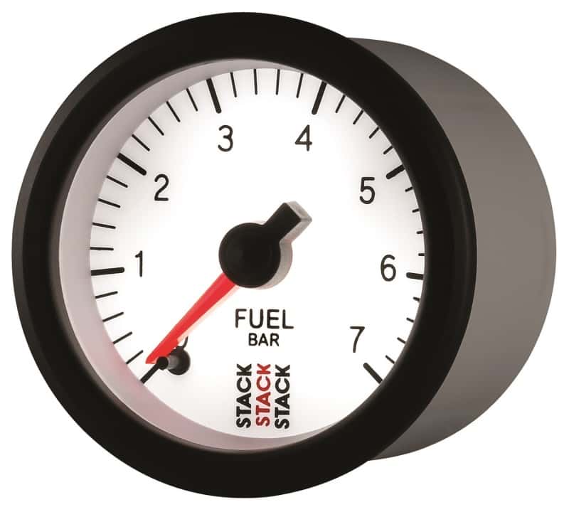 AutoMeter — Autometer Stack 52mm 0-7 Bar M10 Male Pro Stepper Motor Fuel Pressure Gauge - White
Ga FP ProStpr W 7Bar - view 3