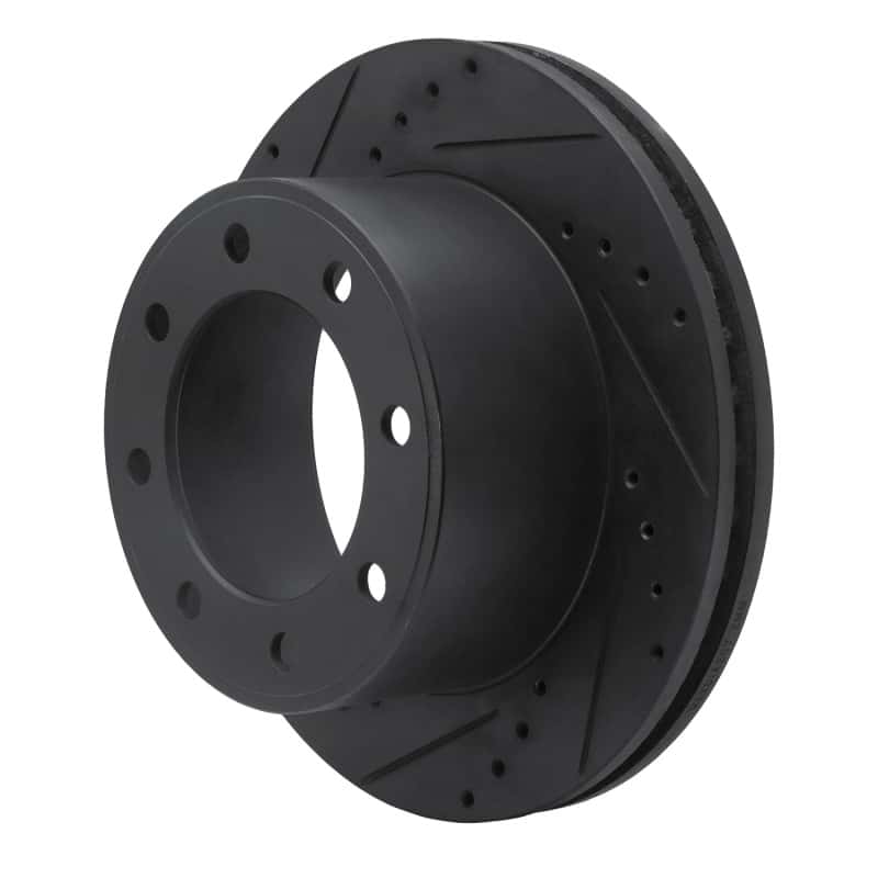 R1 Concepts — R1 05-12 Ford F-250 4WD (Super Duty) Rear Left Drilled & Slotted Black Brake Rotor
R1 Brake Rotor Drill - view 2