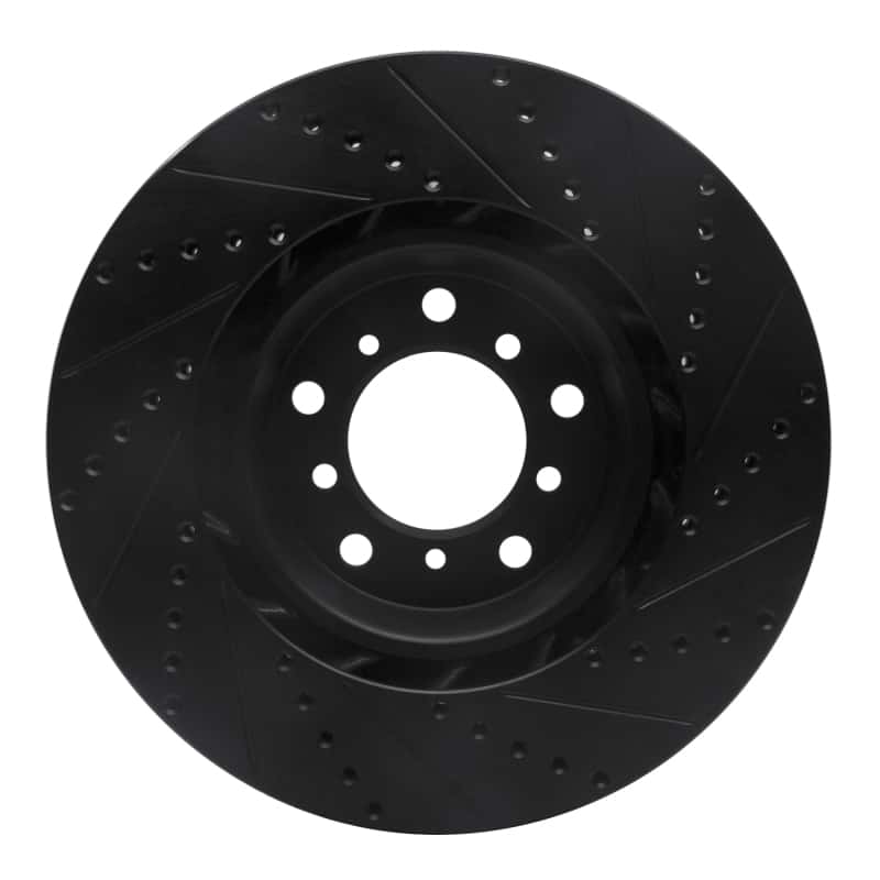 R1 Concepts — R1 01-06 BMW M3 Right Front Drilled & Slotted Black Brake Rotor
R1 Brake Rotor Drill - view 5