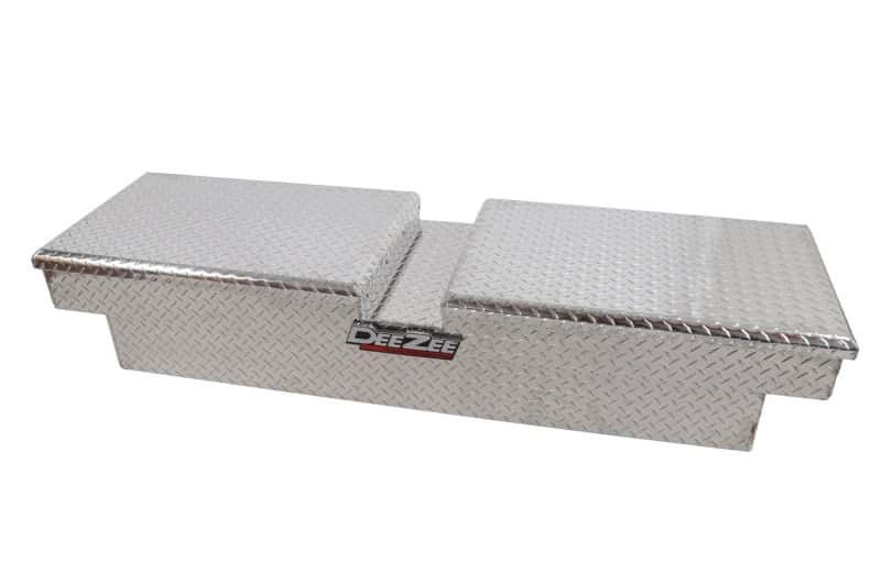 Dee Zee — Dee Zee Universal Tool Box - Red Crossover - Double BT Alum Full Size
ToolBxTrkBedRTR - view 1